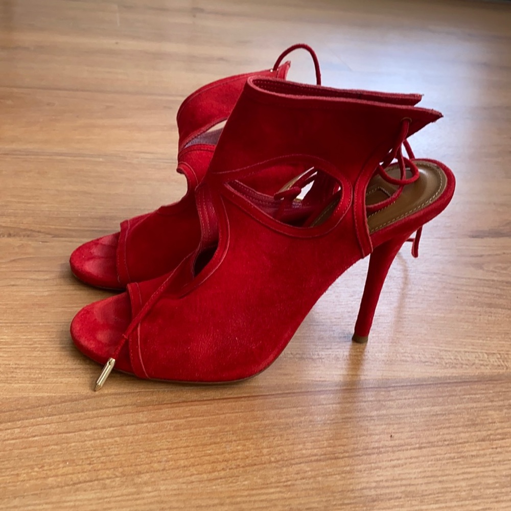 Aquazurra Red Sexy Thing Cutout Sandal